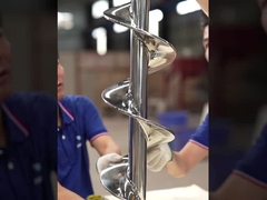 AS0001 Нержавеющая сталь Малый гибкий зерновой винтовой шприц для индивидуального заказа