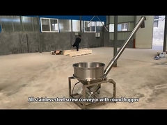 Промышленный конвейер с винтовой подъемной трубой из нержавеющей стали