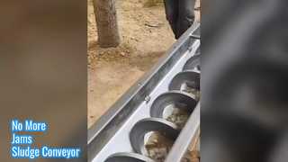 Конвейер для осадка без запутывания, простота обслуживания