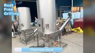 Изготовленный на заказ угольный гриль из нержавеющей стали 304, коррозионностойкий, устойчивый к окислению, высокотемпературный