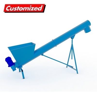 Купить Промышленность OEM Custom Hopper Auger Conveyor Гибкий винтовый конвейер для бетонного гравия Производство в сети