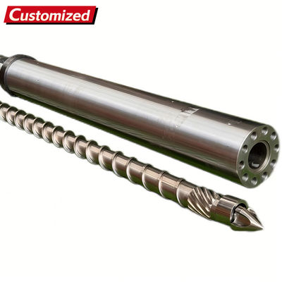 Хорошая цена. Индивидуальный высококачественный одношнековый цилиндр и шнек / литьевой шнек для литьевых машин, детали машин из Китая онлайн