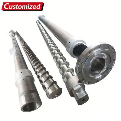 Хорошая цена. Специализированный диаметр 55 винтовой бочки для экструдерной машины для PP HDPE PPS LDPE материалы нитрированные или биметаллическая обработка Пластиковая машина онлайн