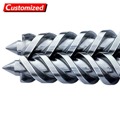 Хорошая цена. специальный соосный конический двухшнековый цилиндр для профиля ПВХ труб, древесно-полимерного композита, конический двухшнековый биметаллический цилиндр онлайн