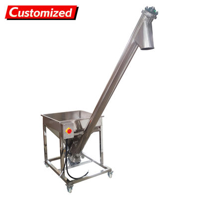 Хорошая цена. customized Screw Powder Feeding Machine, Automatic Feeder Vibrating Hopper Inclined Conveyor, Powder Loading Machine Vibrating Hopper 110V онлайн