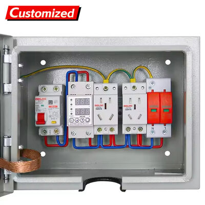 Хорошая цена. IP55 водонепроницаемая распределительная коробка с номинальным напряжением 220V/380V и сертифицированным противоугонным замком для промышленных применений онлайн