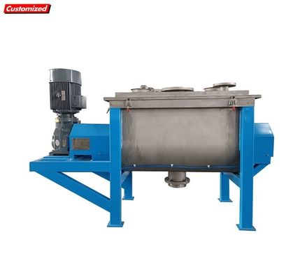 Качество 1000L Горизонтальный ленточный смеситель пищевого класса с регулируемой скоростью для эффективного смешивания порошков завод