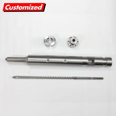 Хорошая цена. 2024 OEM Custom Stainless Steel Alloy Single Twin Extruder Screw Barrel Reciprocating Injection Lead Feed Screw Auger Nitride (Стальная сталь на заказ) онлайн