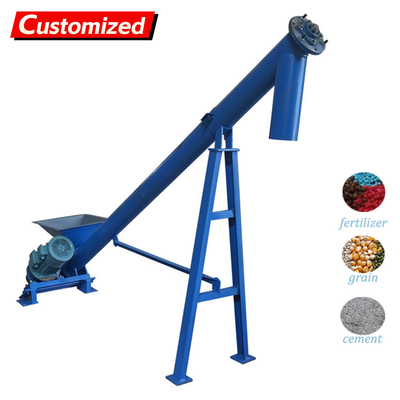 Хорошая цена. custom Automatic Cement Powder Inclined Auger Screw Conveyor Feeder  Cement Screw Portable Conveyor for Truck Unloading онлайн