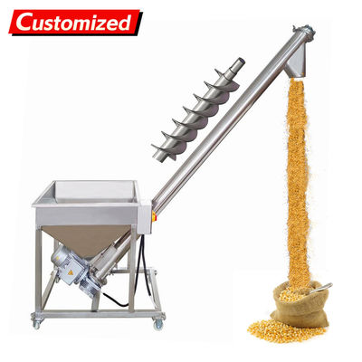 Хорошая цена. oem Electric Screw Conveyor Inclined Spiral Auger Screw Conveyor Pipe Auger Feeder Conveyor Powder Particles Loading Machine 1.7m Conveyor Height онлайн