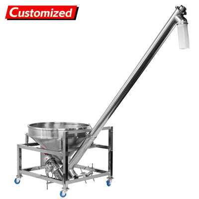 Хорошая цена. Custom-designed inclined stainless steel screw conveyor, automatic feeding system for transporting non-free-flowing powdered products such as flour, talcum powder, coffee, milk powder, etc. онлайн