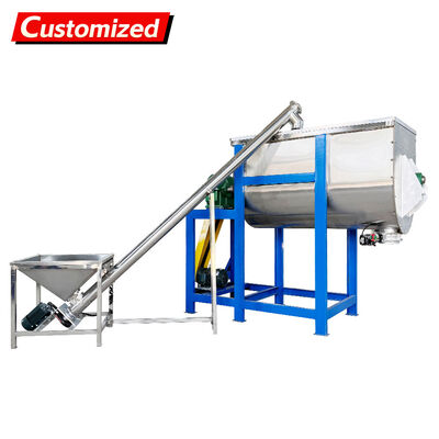 Хорошая цена. Custom Screw Conveyor U-Shaped Twin-Screw Mixer with Rotating Blades for Food, Chemical, Pharmaceutical, and Construction Materials Industries онлайн