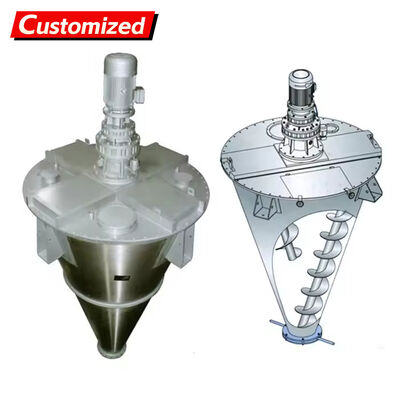 Хорошая цена. Пользовательский конический шнековый смеситель из нержавеющей стали SUS316L объемом 50 литров для смешивания порошков в химической промышленности онлайн