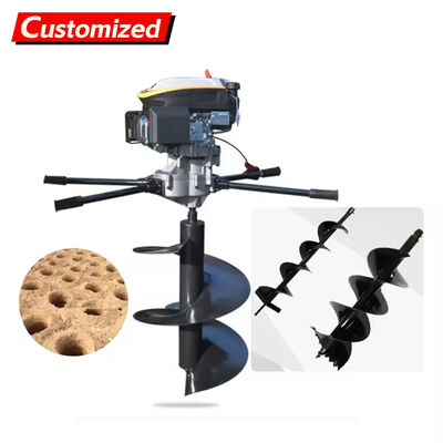 Хорошая цена. Переносная буровая машина с воздушно-охлаждаемым 2-тактным двигателем для многогранного бурения земли и льда онлайн